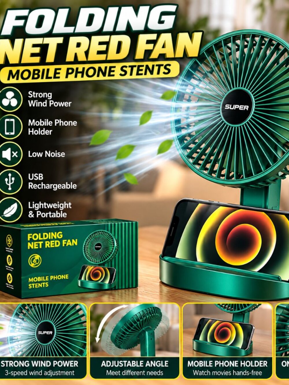 DESKTOP FOLDING FAN